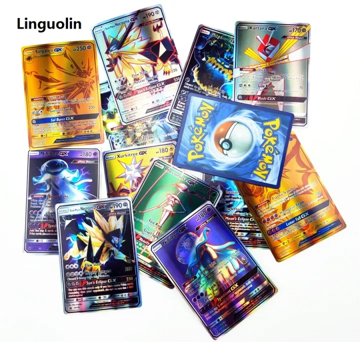 Linguolin%20100Pcs/box%20Newest%20Pokemon%20Vmax%20V%20Gx%20Ex%20Shiny%20Gold%20Metal%20Card%20Charizard%20Pikachu%20Rare%20Collection%20Battle%20Trainer%20Card%20Children%20Game%20-%20Image%204