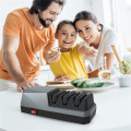 Electric Knife Sharpener- Knife Sharpeners, 3-Stage, Grey EU Plug. 