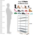 Shoe Cabinet 6 Layer Shoe Rack Organizer (With Cloth). 