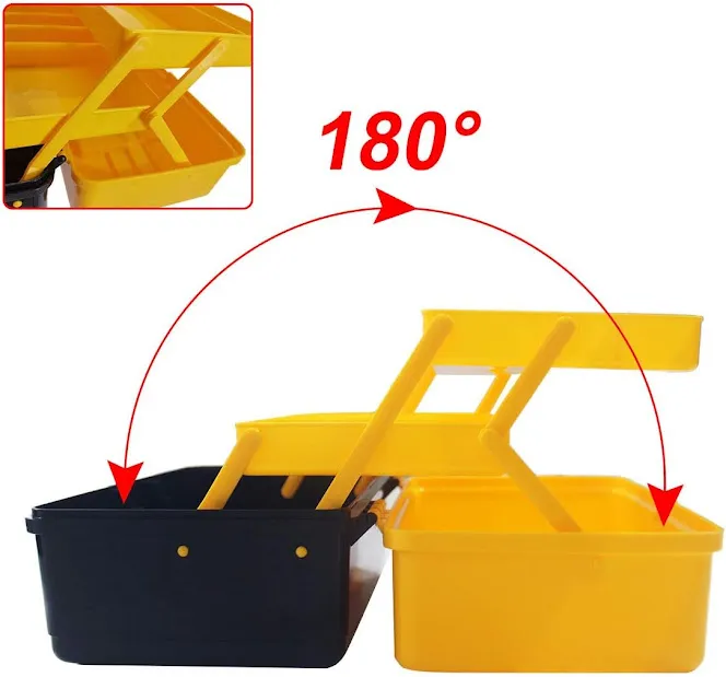 Tool%20Box%20Organizer%20and%20Storage%20Plastic%20Toolbox%20with%20Tray%20&%20Divider%203-Layer%20Multi-Function%20Portable%20for%20Home%20Office%20Car%20Trunk%20-%20Image%202