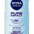 80892 Nivea Men Shower Gel, Pure Impact,250Ml. 