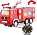 Rotation Electric Fire Truck Vehicle Toy with Flash Music and LED. 