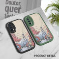 FELMYST for Realme C11 2021 C20 C20A Back Cover PU Leather Street Pattern Soft Silicone Edge Phone Case. 