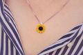 Sunflower Locket Yellow. 