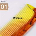 Difutagui 4pcs/ Hair Comb and Mirror set, suitable for curly and regular Portable 2025 New hair, decorated with gorgeous mirror design texture grip brush. 