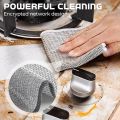 Multipurpose Wire Dishwashing Rags For Wet And Dry, Multifunctional Non Scratch Metal Wire Dishcloth, Reusable Premium Metal Scrubbing Pads Sponge Clean For Home Kitchen Cooktop ( 3 PCS ). 