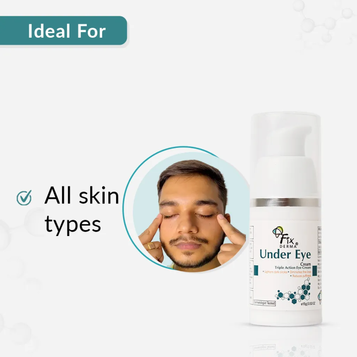 Fix Derma Under Eye Cream 15 gm | Dark Circles, Puffiness & Fine Lines ...