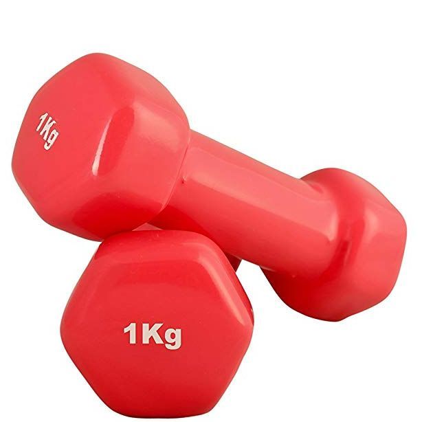 1KG Vinyl Coated Hex Dumbbell set 1 Pair Compact And Convenient Vinyl Coated Dumbbells 1 KG 1 Pair Daraz .np