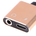 2 in 1 Type C Headphone Audio Splitter Adapter USB C To 3.5mm Charging Converter For Xiaomi 8 9 Huawei Samsung MAOQIAN. 