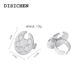 DISICHEN Bargain price Mini Nail Art Color Palette Cute Round/Footprint Design Finger Ring Mixing Color UV Gel Painting Palette Manicure Nail Tools. 