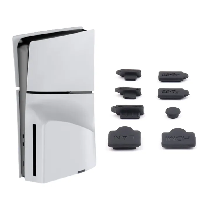 Penasfe%20Easy-to-use%20Dust%20Plugs%20for%20Ps5%20Ports%208pcs%20Console%20Dust%20Cover%20Set%20for%20Ps5%20Slim%20Usb%20Hdmi-compatible%20Protector%20Long-lasting%20Dustproof%20-%20Image%205