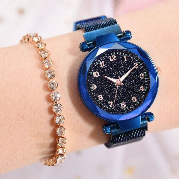 Korean%20Style%20Watch,%20Fashion%20Watch,%20Magnet%20Watch%20For%20Women,%20Round%20Dial%20-%20Image%2010
