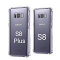 Samsung Galaxy S8 (5.8") & S8 Plus (6.2") / S8+ Cover Clear Transparent Shockproof Soft Case. 
