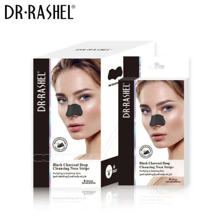 Dr.%20Rashel%20Black%20Charcoal%20Deep%20Cleansing%20Blackheads%20Remover%20Nose%20Strips%20Face%20Mask%20(6%20Strips)%20-%20Image%202