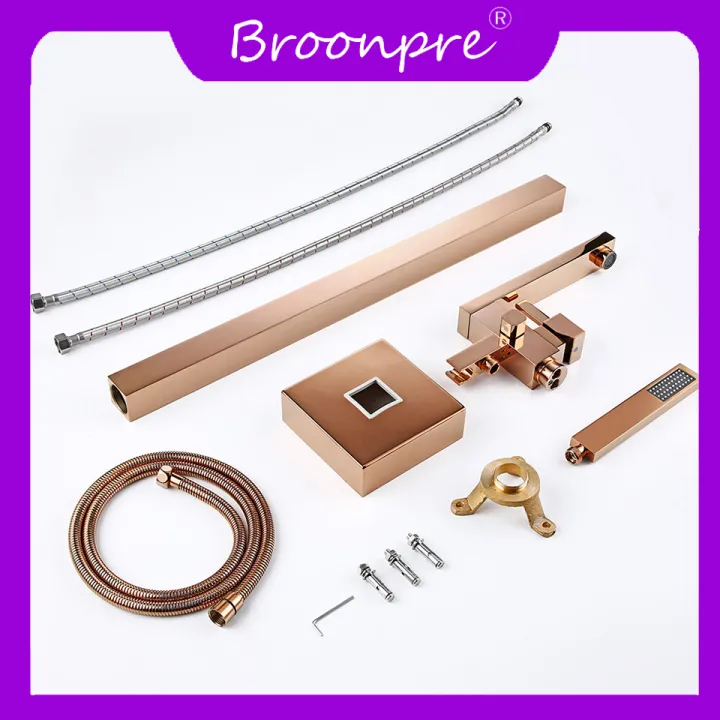 Broonpre%20Bathroom%20Freestanding%20Floor%20Mounted%20Bath%20Spout%20Faucet%20Cold/Hot%20Mixer%20Tap%20With%20Shower%20Hand%20Faucet%20Matte%20Black%20-%20Image%205