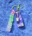 Assorted Bubbles Tea Liquid Floating Charm Cartoon Key Chain Cosplay Keyring For Bag Key Holder Unisex. 