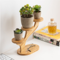 (GGBR) Show Shelf 3-Layer Wooden Plant Display Stand Desktop Display Stand Cupcake Rack Perfume Display Stand. 