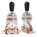 fasdaga 2X Electric Guitar Toggle Switch 3 Way in Black (Rhythm Treble) Pickup Selector. 