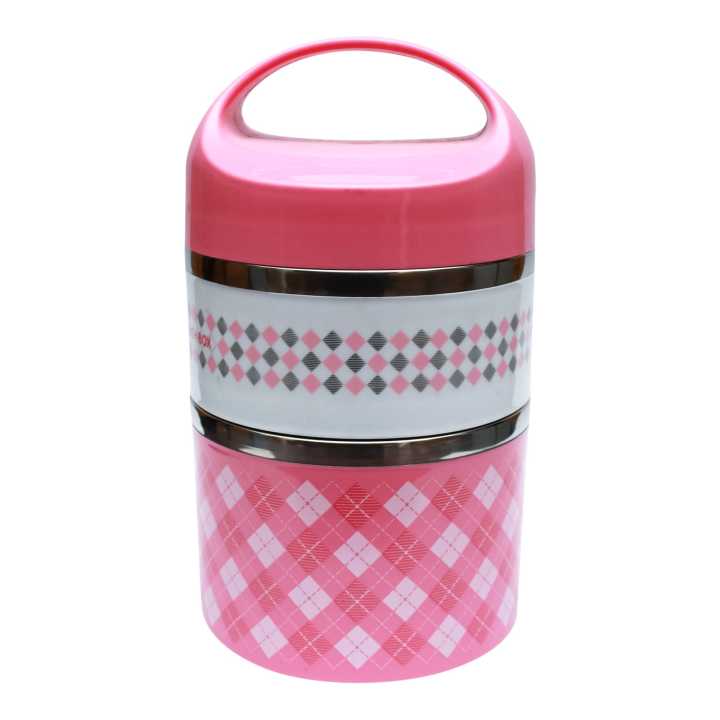 Multicolor Color 2 Layer Lunch Box