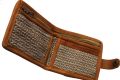 Hemp Cotton and Pure Leather Mix Wallet For Men | Men's Wallet. 