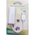USB 2.0 10/100Mbps RJ45 LAN Ethernet Network Adapter Dongle. 