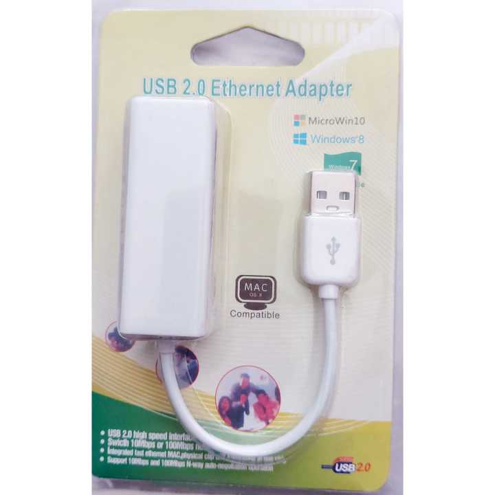 USB 2.0 10/100Mbps RJ45 LAN Ethernet Network Adapter Dongle