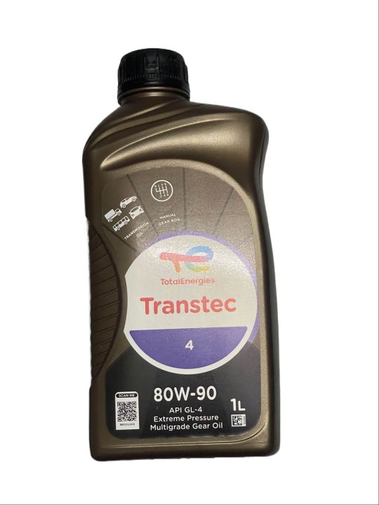Total Transtec 4 80W 90 Gear Oil 1 Litre