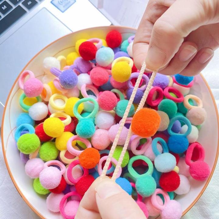 Ball%20Hair%20Bands%20Fashionable%20Wholesale%20Elastic%20Hair%20Ties%20Plush%2020pcs%20Rubber%20Bands%20for%20Birthday%20Baby%20Girls%20Kids%20Use%20School%20Gift%20-%20Image%206