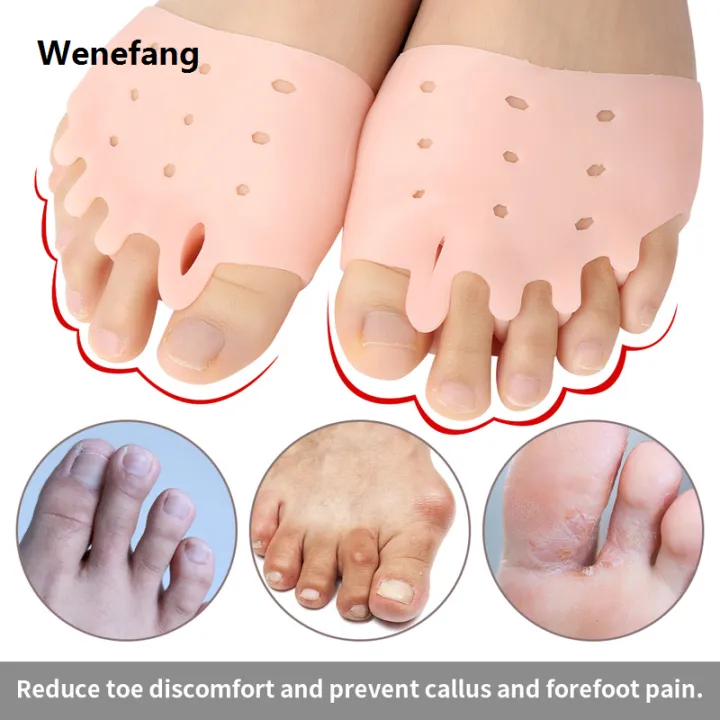 Wenefang%201pair%20Silicone%20Forefoot%20Pads%20Gel%20Insoles%20Toe%20Separator%20Cushion%20Pad%20Bargain%20price%20Pain%20Relief%20Shoes%20Insoles%20Finger%20Toe%20Valgus%20Corrector%20Gel%20Pad%20-%20Image%203