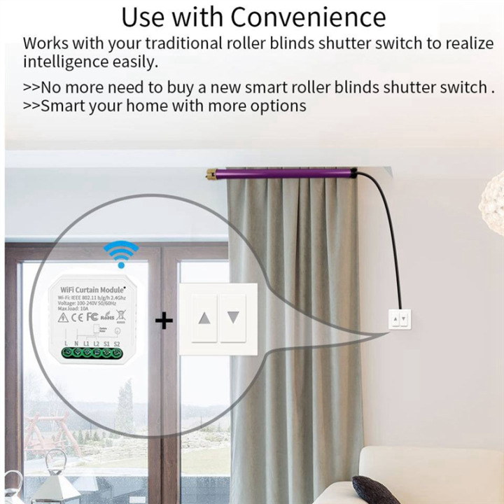 1%20PCS%20Tuya%20WIFI%20Smart%20Curtain%20Module%20Switch%20APP%20Remote%20Control%20White%20Plastic%20for%20Alexa%20Home%20Voice%20Control%20-%20Image%208