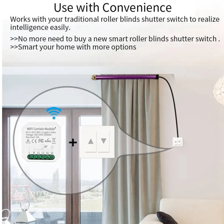 1%20PCS%20Tuya%20WIFI%20Smart%20Curtain%20Module%20Switch%20APP%20Remote%20Control%20White%20Plastic%20for%20Alexa%20Home%20Voice%20Control%20-%20Image%208