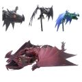 Movable Jointed Dragon Statue Multiple Pairs of Wings 3D Printed Flying Dragon Colored Eyes Simulation 3D Printed Dragon Toys 4 Sizes Flexible 3D Articulated Flying Dragon Kid Gift. 