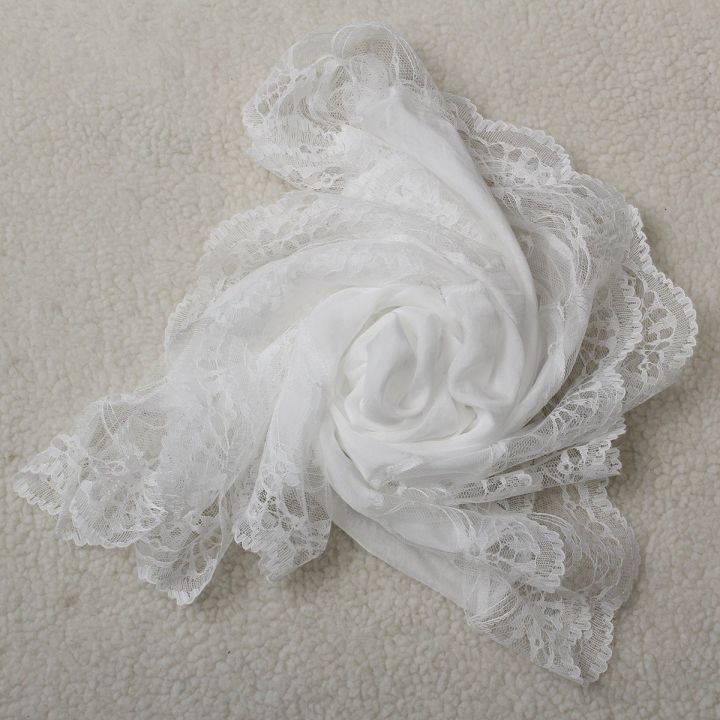 NAMUNY%202%20Pcs%20Woman%20Scarves%20Chiffon%20Lace%20Scarf%20Wrap%20Scarf%20Black%20&%20White%20-%20Image%206