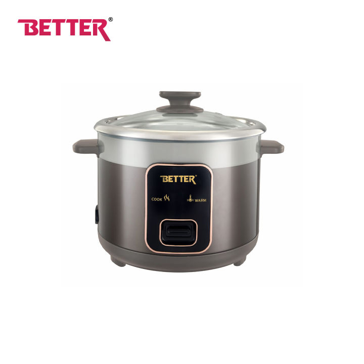 Better King Electric Rice Cooker 1.8 L || Steel Pot || Glass Lid || Cool Touch Handle || Over Heat Protection