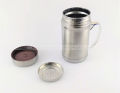Stainless Steel Flask  Mug With Tea Strainer- 350 Ml - Best For Green Tea Preparation And For Keeping Hot Tea/Coffee / Milk For More Time. 