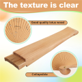 Plain Pure Wood Folding Fan Modern Classical Dance Performances Hand Fan Art Craft F. 