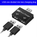 OUMERY 2X Portable Mini USB Hub to 2 Port Charger Hub Adapter USB Splitter Dual USB Charging Extender for Phone Computer Black. 