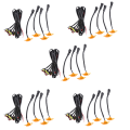 fasdaga 5X Plug & PLAY Car LED Front Grille Smoked Daytime Running Lights Lamp for Universal Pickup Truck Sedan. 