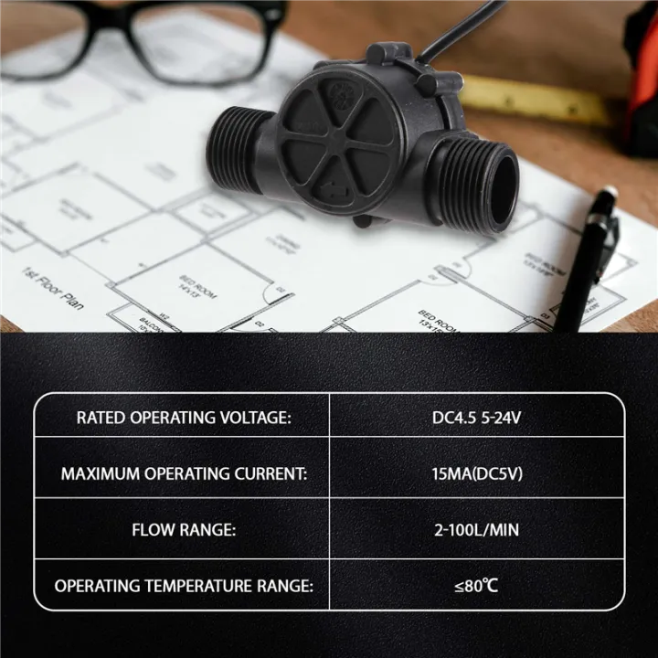 1Pcs%20Water%20Flow%20Sensor%20DN25%20DC3.5-24V%201%20Inch%202-100L/Min%20Hall%20Flowmeter%20Heat%20Pump%20Water%20Heater%20Flow%20Meter%20Switch%20Counter%20-%20Image%202