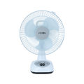 Table Rechargable Fan 12Inch Movable With Light AC/DC Long Lasting Battery Backup. 