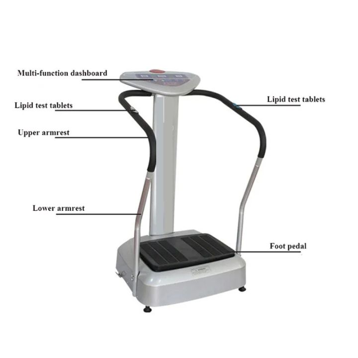 Crazy Fit Massage Vibration Plate Exercise Machine Body Slimming Machine Full Body Shape Massager for Fat Burning Weight Loss Home Gym Equipment - Smartgallery