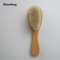 Wenefang Baby Natural Wooden Boys Girls Soft Wool Hair Brush Head Comb Infant Head Massager Portable Bath Brush Comb for Kids Wool Brush. 