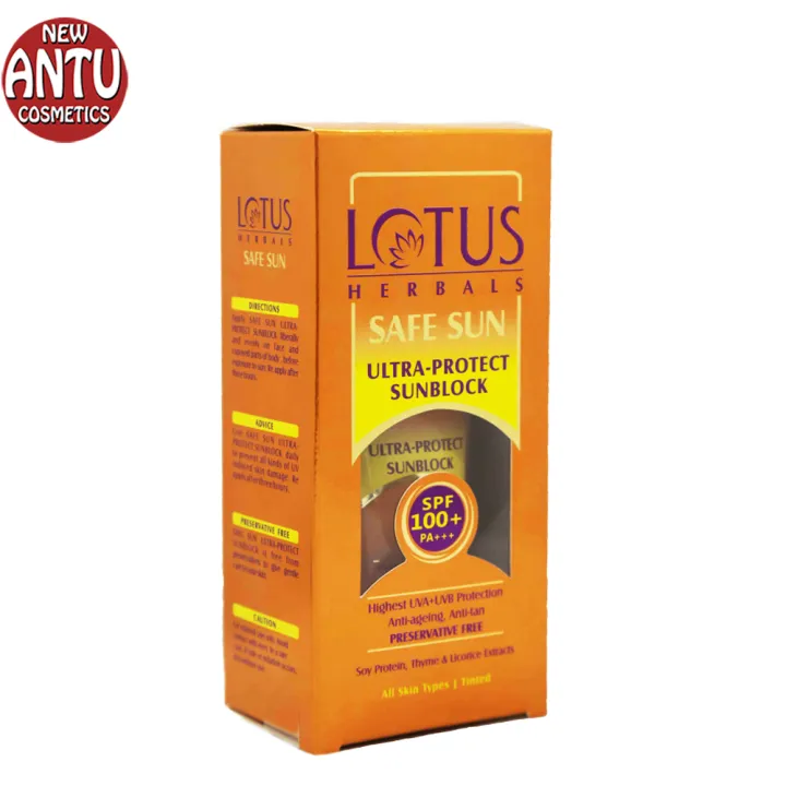 Lotus Herbals Safe Sun Anti-Ageing Ultra Protect Sunblock SPF100+ 50g