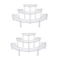 3X Transparent Removable Acrylic Cake Display Stand for Party Round Cupcake Holder Bakeware Wedding Birthday Party. 
