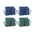 Wall Mounted Mobile Phone Charging Organizer Remote Control Storage Box Multifunction Stand Rack Phone Plug Wall Holder. 