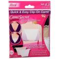 Cami Secret Set Of 3 Clip-On Camisole- Black/White/Beige. 