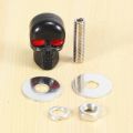 Kqueebee 1 Pair Motorcycle Skull Number Plate Frame Screws Fitting Screw Black. 