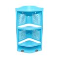 Multipurpose Plastic Bathroom Corner Stylish Storage Shelf Rack. 
