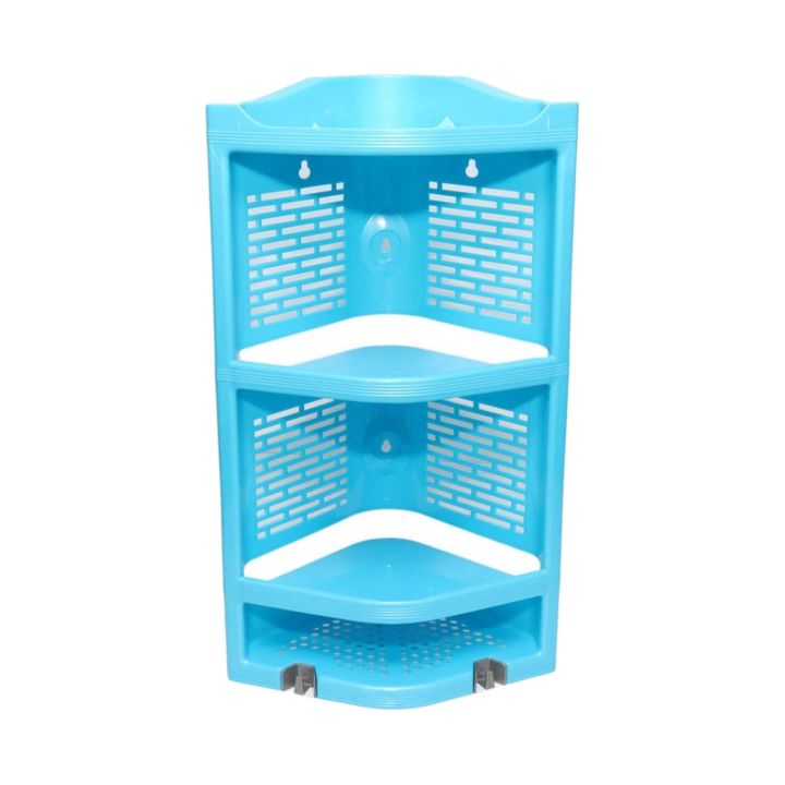 Multipurpose Plastic Bathroom Corner Stylish Storage Shelf Rack