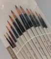 Artist  Range Round Paint  Nylon Fiber Brush For Acrylics And Oil Set Of 12 Pcs. 
